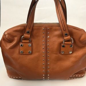 Michael Kors Leather Studded Satchel